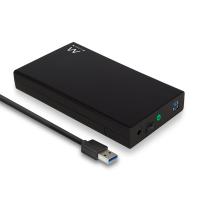 Ewent EW7056 caja para disco duro externo Caja de disco duro (HDD) Negro 3.5''