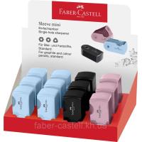 Faber-Castell 182774 sacapuntas Sacapuntas manual Negro, Azul, Rosa