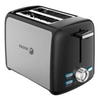 Fagor ToastPro 7 2 rebanada(s) 800 W Negro, Acero inoxidable