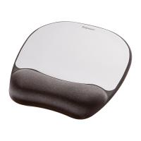 Fellowes 9175801 alfombrilla para ratón Negro, Plata