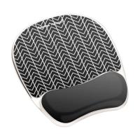 Fellowes 9653401 alfombrilla para ratón Negro, Blanco