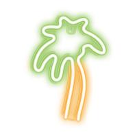 Forever Light Neon LED Light PALM green orange NNE04 Figura iluminada decorativa