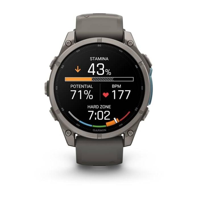 Garmin fēnix 9 3,56 cm (1.4'') AMOLED 47 mm Digital 454 x 454 Pixeles Pantalla táctil Titanio Wifi GPS (satélite) — imagen 17 de 26
