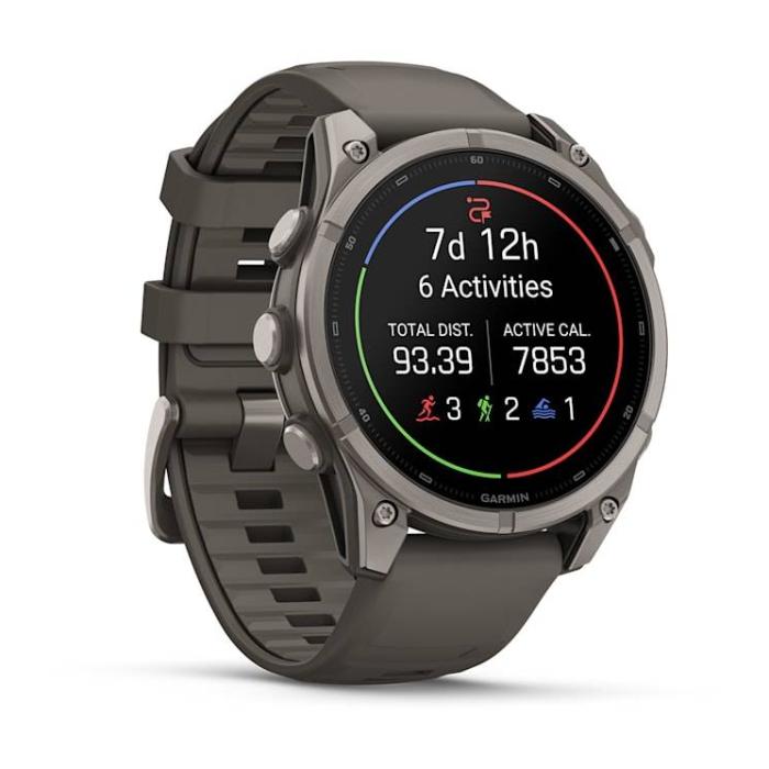 Garmin fēnix 9 3,56 cm (1.4'') AMOLED 47 mm Digital 454 x 454 Pixeles Pantalla táctil Titanio Wifi GPS (satélite) — imagen 16 de 26