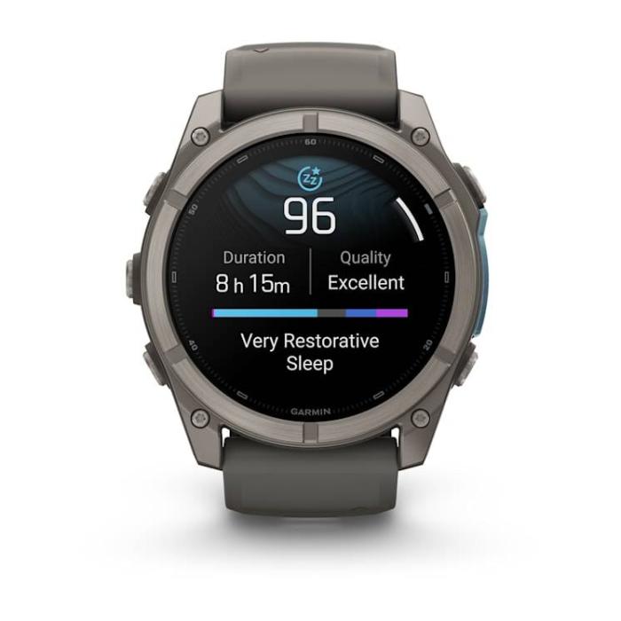 Garmin fēnix 9 3,56 cm (1.4'') AMOLED 51 mm Digital 454 x 454 Pixeles Pantalla táctil Titanio Wifi GPS (satélite) — imagen 11 de 26