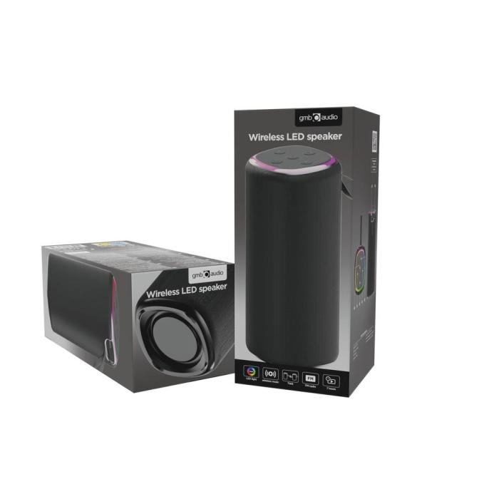 Gembird GMB Audio SPK-BT-LED-08L altavoz portátil o de fiesta Altavoz portátil estéreo Negro 10 W — imagen 6 de 16
