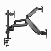 Gembird MA-DA3-01 soporte para monitor 68,6 cm (27'') Escritorio Negro