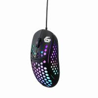 Gembird Ratón USB para juegos con retroiluminación RGB, 6 botones