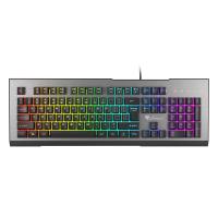 GENESIS RHOD 500 RGB teclado Juego USB QWERTY Internacional de EE.UU. Negro, Plata
