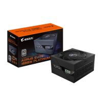GIGABYTE AORUS ELITE P1000W ICE Fuente de Alimentación - PCIe 5.0, 80 PLUS Platinum, Diseño completamente modular, Ventilador de 120 mm, Compatible con ATX 3.0, Enchufe UE