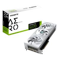 GIGABYTE GeForce RTX 5070 AERO OC 12G Tarjeta Gráfica - 12GB GDDR7, 192 bits, PCI-E 5.0, 2625 MHz Core Clock, 3 x DP 2.1a, 1 x HDMI 2.1b, NVIDIA DLSS 4, GV-N5070AERO OC-12GD