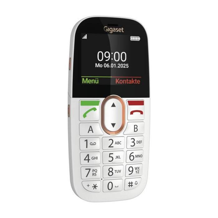 Gigaset GL695 5,87 cm (2.31'') 113 g Blanco Teléfono para personas mayores — imagen 2 de 10