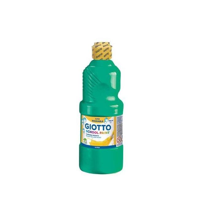 Giotto School Paint pintura a base de agua Verde 500 ml Botella 1 pieza(s)
