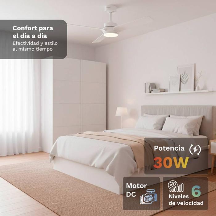 Grunkel SKYEASY52 ventilador Blanco — imagen 3 de 14
