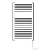 Haeger TW-15C.001A secadora eléctrica para toallas 150 W Cromo