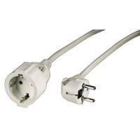 Hama | Cable con enchufe de 10 metros, seguro, resistente, color blanco.