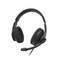 Hama HS-USB300 V2 Auriculares Alámbrico Diadema Oficina/Centro de llamadas USB tipo A Negro