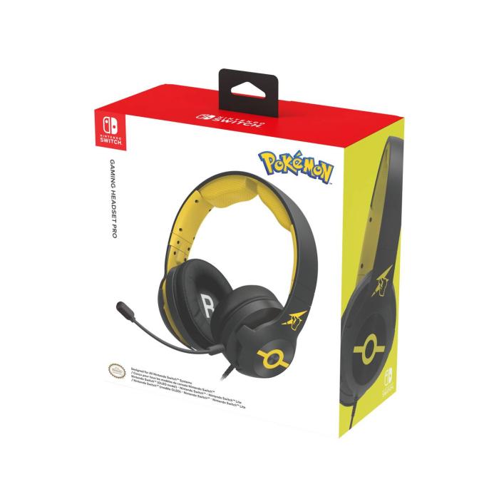 Hori Pikachu Cool Auriculares Alámbrico Diadema Juego Negro, Amarillo — imagen 4 de 4
