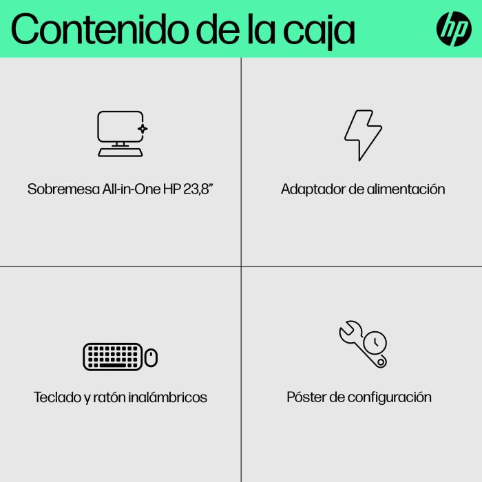HP 24-cr0014ns Intel® Celeron® N100 60,5 cm (23.8'') 1920 x 1080 Pixeles PC todo en uno 8 GB DDR4-SDRAM 512 GB SSD FreeDOS — imagen 23 de 36