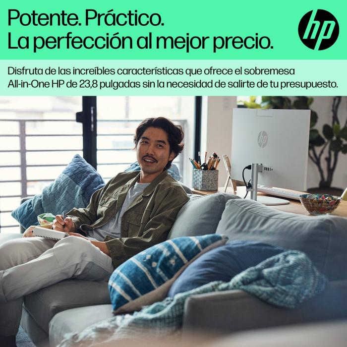 HP 24-cr0014ns Intel® Celeron® N100 60,5 cm (23.8'') 1920 x 1080 Pixeles PC todo en uno 8 GB DDR4-SDRAM 512 GB SSD FreeDOS — imagen 10 de 36