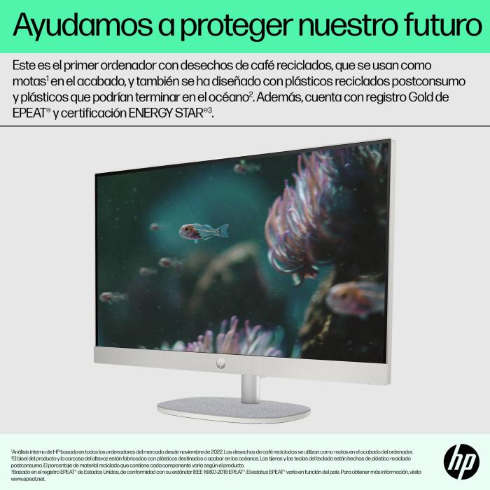 HP 24-cr0014ns Intel® Celeron® N100 60,5 cm (23.8'') 1920 x 1080 Pixeles PC todo en uno 8 GB DDR4-SDRAM 512 GB SSD FreeDOS — imagen 11 de 36
