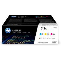 HP Cartucho de tóner Tri-Pack 312A cian para LaserJet