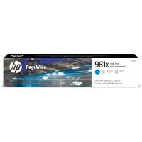 HP Cartucho original PageWide 981X cian de alto rendimiento