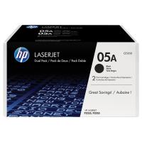 HP Pack de 2 cartuchos de tóner originales 05A LaserJet negro