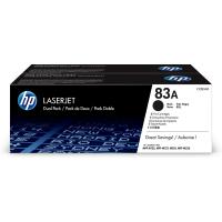 HP Pack de ahorro de 2 cartuchos de tóner original LaserJet 83A negro