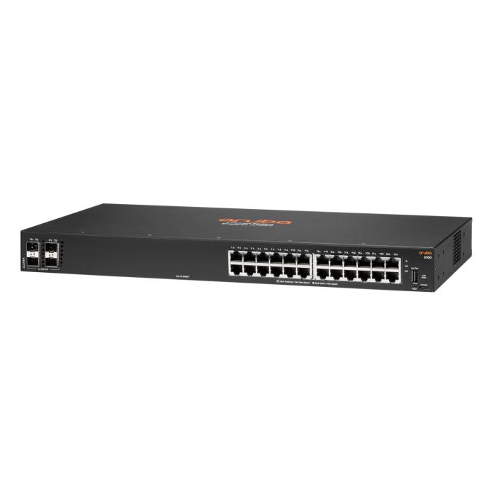 HPE Aruba Networking 6100 24G 4SFP+ Gestionado L3 Gigabit Ethernet (10/100/1000) 1U Negro — imagen 5 de 6