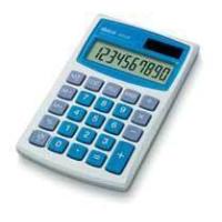 Ibico 082X Bolsillo Calculadora básica Azul, Blanco calculadora
