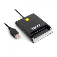 iggual IGG316740 lector de tarjeta magnética USB Negro