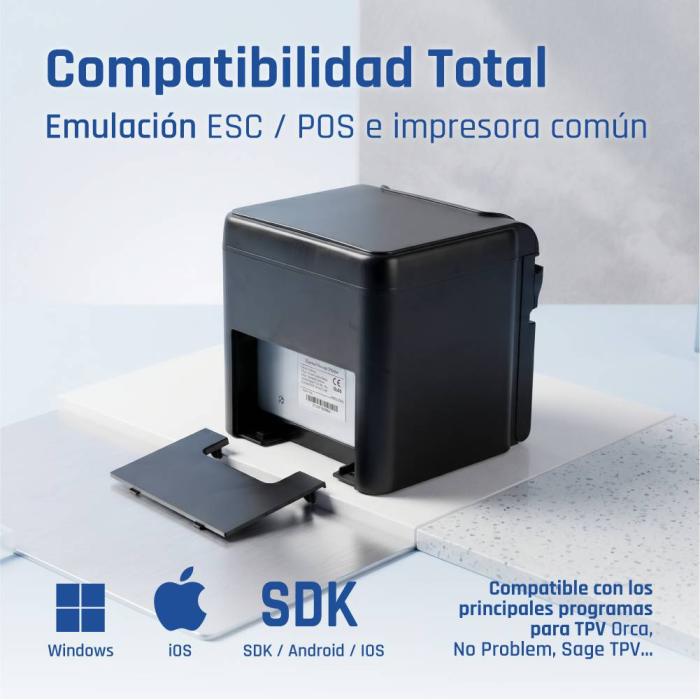iggual Impresora Térmica TP9000 USB+RJ45(RS232)+Ethernet — imagen 14 de 38