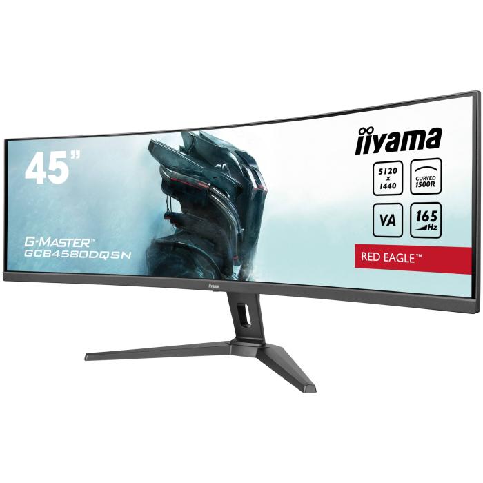 iiyama G-MASTER RED EAGLE CURVED pantalla para PC 114,3 cm (45'') 5120 x 1440 Pixeles Dual QHD LED Negro — imagen 4 de 9