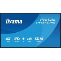 iiyama LH4375UHS-B2AG pantalla de señalización Pantalla plana para señalización digital 108 cm (42.5'') LCD Wifi 500 cd / m² 4K Ultra HD Negro Procesador incorporado Android 11 24/7