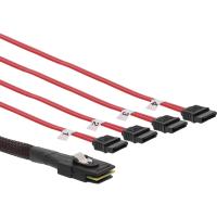 InLine 27610 cable Serial Attached SCSI (SAS) 0,75 m Rojo