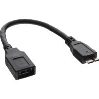InLine 31609 cable USB 0,15 m USB A Micro-USB B Negro