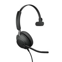 Jabra Evolve2 40 SE Auriculares Alámbrico Diadema Oficina/Centro de llamadas USB Type-C / USB Type-A Negro