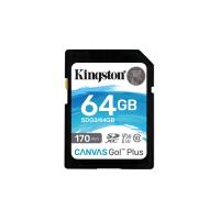 Kingston Technology Canvas Go! Plus Tarjeta SDXC Canvas Go Plus 170R C10 UHS-I U3 V30 de 64 GB