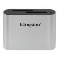 Kingston Technology Lector de tarjetas SDHC/SDXC UHS-II de doble ranura para flujo de trabajo USB 3.2 Gen 1
