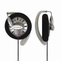 Koss KSC75 auricular y casco Auriculares Alámbrico gancho de oreja Música Negro, Plata