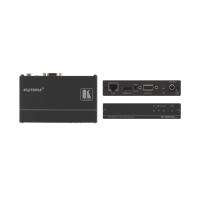 Kramer Electronics TP-580RXR Receptor AV Negro extensor audio/video