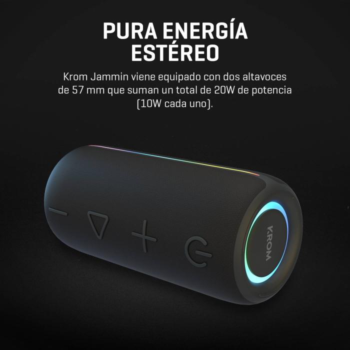 Krom NXKROMJAMMIN altavoz portátil o de fiesta Altavoz portátil estéreo Negro 20 W — imagen 36 de 40