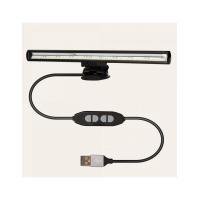 Ksix Lámpara de lectura Stick lamp para pantallas, USB, Sin reflejos, Luz cálida, Luz fría