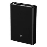 Ksix Powerbank magnética 10.000 mAh, Compatible MagSafe, Power Delivery, 22,5 W, Cable USB-A a USB-C, Carga simultánea, Negro