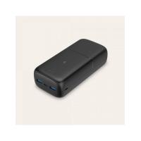 Ksix Powerbank Supra 30.000 mAh, 20 W, Power Delivery, Cable USB-A a USB-C incluido, Carga simultánea, Negro
