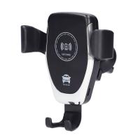 Ksix Soporte universal móvil para coche con rejilla, carga inalámbrica 15W, Carga rápida, Cierre por gravedad, Fijación Pinza