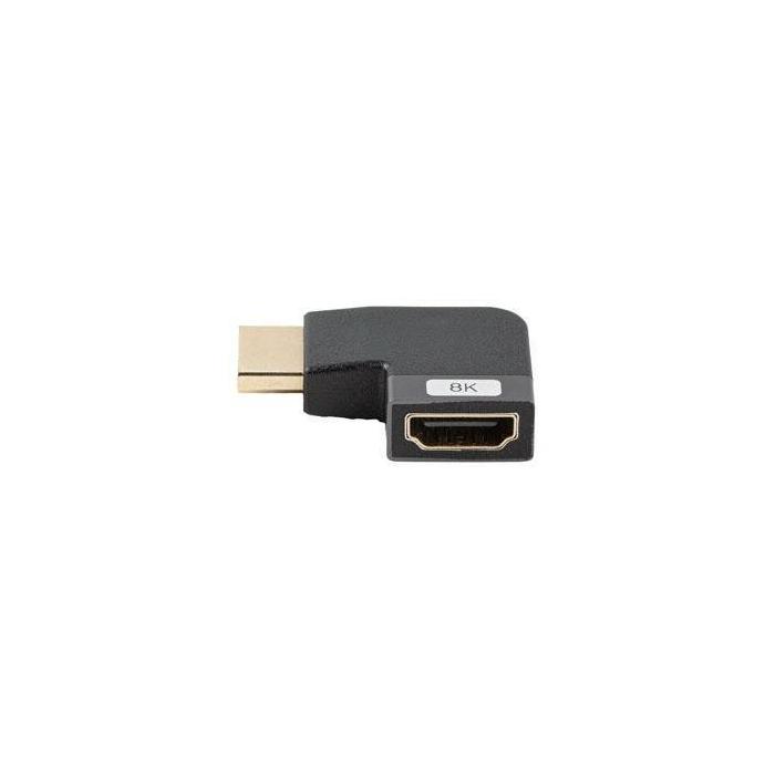 Lanberg AD-HDMI-09 adaptador de cable de vídeo HDMI tipo A (Estándar) Negro, Plata — imagen 2 de 3