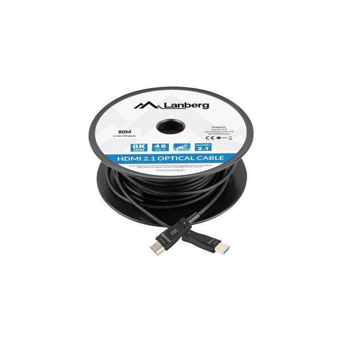 Lanberg CA-HDMI-30FB-0800-BK cable HDMI 80 m HDMI tipo A (Estándar) Negro — imagen 3 de 4