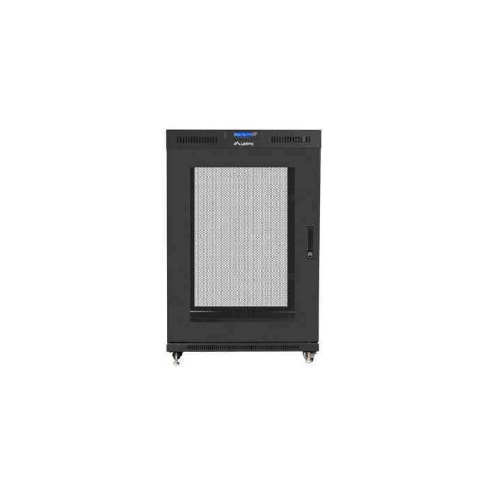 Lanberg FF01-8022-23BL armario rack 22U Rack o bastidor independiente Negro — imagen 7 de 10